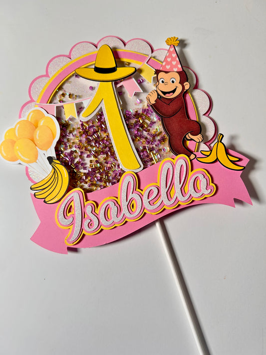 Curious Monkey - Cake Shaker Topper